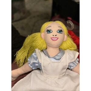 Disney Store Alice In Wonderland 9" Bean Bag Plush